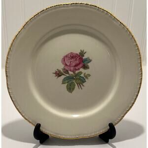 Homer Laughlin, Cunningham & Pickett, Calirose, 22K accent, 3 -7.5 in plates